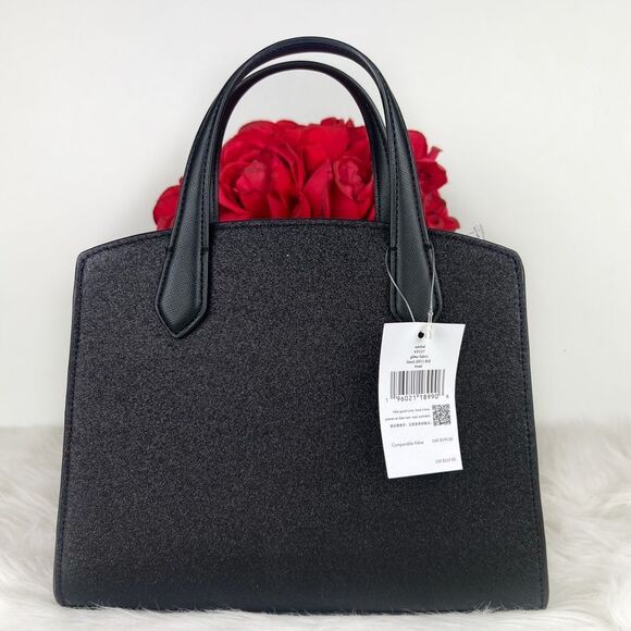 ♥️ NWT kate spade black shimmer satchel ♥️ - Picture 2 of 5
